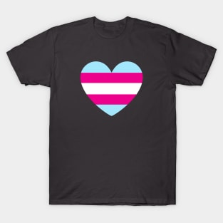 LGBT | Transgender Pride Flag Heart T-Shirt